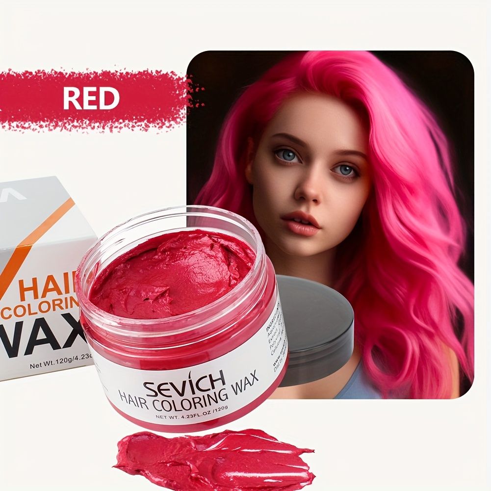 Temporary Hair Color Wax Easy to Wash DIY Hair Dye for Beards Eyebrows  Styling Dyed Mud