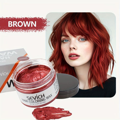 Temporary Hair Color Wax Easy to Wash DIY Hair Dye for Beards Eyebrows  Styling Dyed Mud