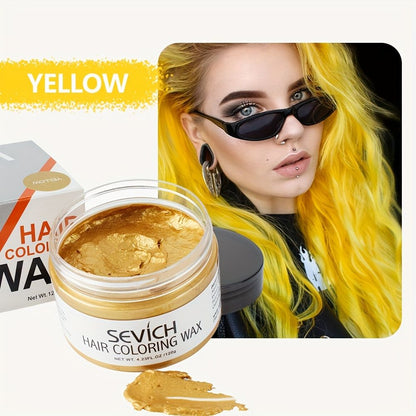Temporary Hair Color Wax Easy to Wash DIY Hair Dye for Beards Eyebrows  Styling Dyed Mud