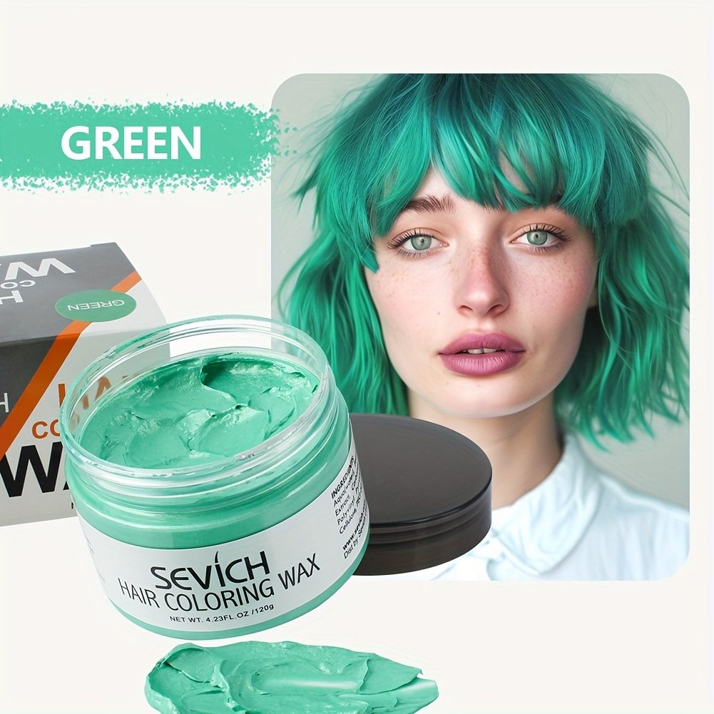 Temporary Hair Color Wax Easy to Wash DIY Hair Dye for Beards Eyebrows  Styling Dyed Mud