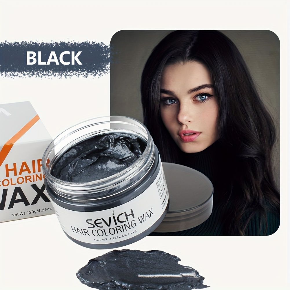 Temporary Hair Color Wax Easy to Wash DIY Hair Dye for Beards Eyebrows  Styling Dyed Mud