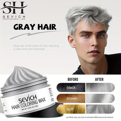Temporary Hair Color Wax Easy to Wash DIY Hair Dye for Beards Eyebrows  Styling Dyed Mud