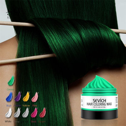 Temporary Hair Color Wax Easy to Wash DIY Hair Dye for Beards Eyebrows  Styling Dyed Mud