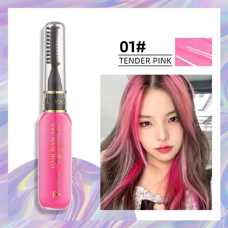 Disposable Hair Color Dye Temporary Washable Hair Coloring Cream for DIY Hairstyles Dual Purpose