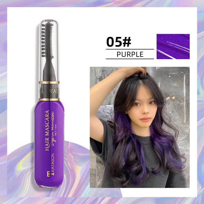 Disposable Hair Color Dye Temporary Washable Hair Coloring Cream for DIY Hairstyles Dual Purpose