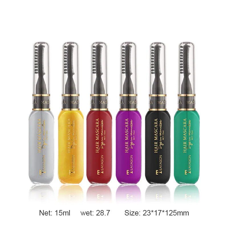 Disposable Hair Color Dye Temporary Washable Hair Coloring Cream for DIY Hairstyles Dual Purpose