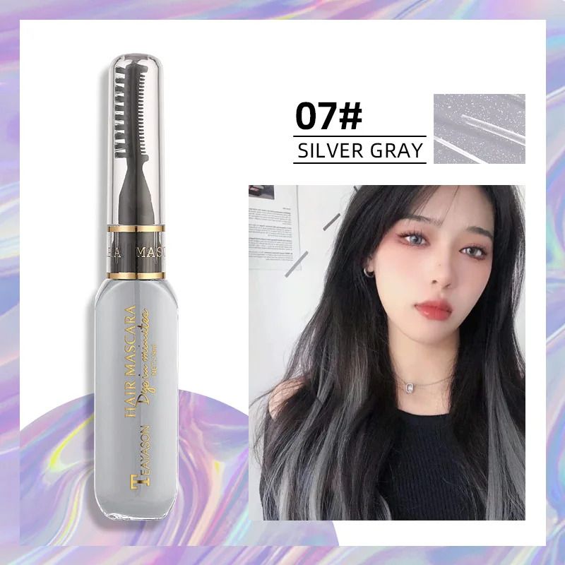 Disposable Hair Color Dye Temporary Washable Hair Coloring Cream for DIY Hairstyles Dual Purpose