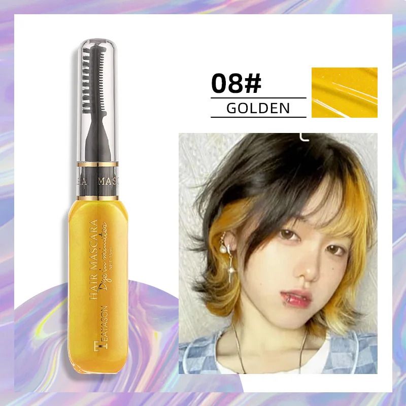 Disposable Hair Color Dye Temporary Washable Hair Coloring Cream for DIY Hairstyles Dual Purpose