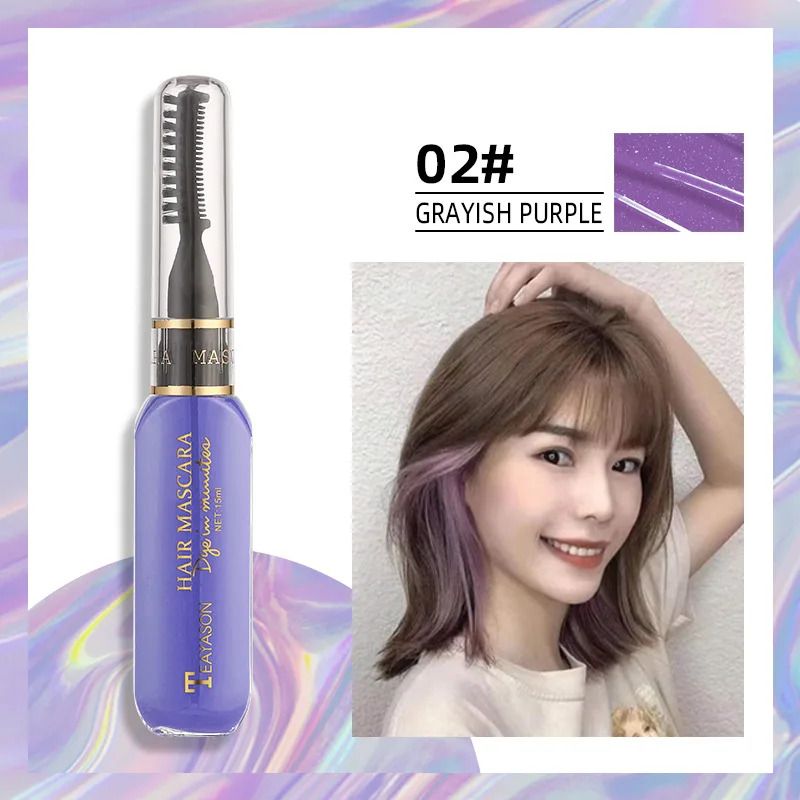 Disposable Hair Color Dye Temporary Washable Hair Coloring Cream for DIY Hairstyles Dual Purpose