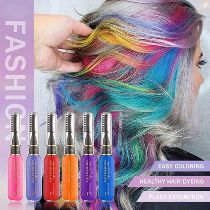 Disposable Hair Color Dye Temporary Washable Hair Coloring Cream for DIY Hairstyles Dual Purpose