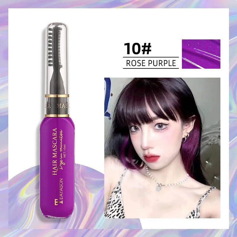 Disposable Hair Color Dye Temporary Washable Hair Coloring Cream for DIY Hairstyles Dual Purpose