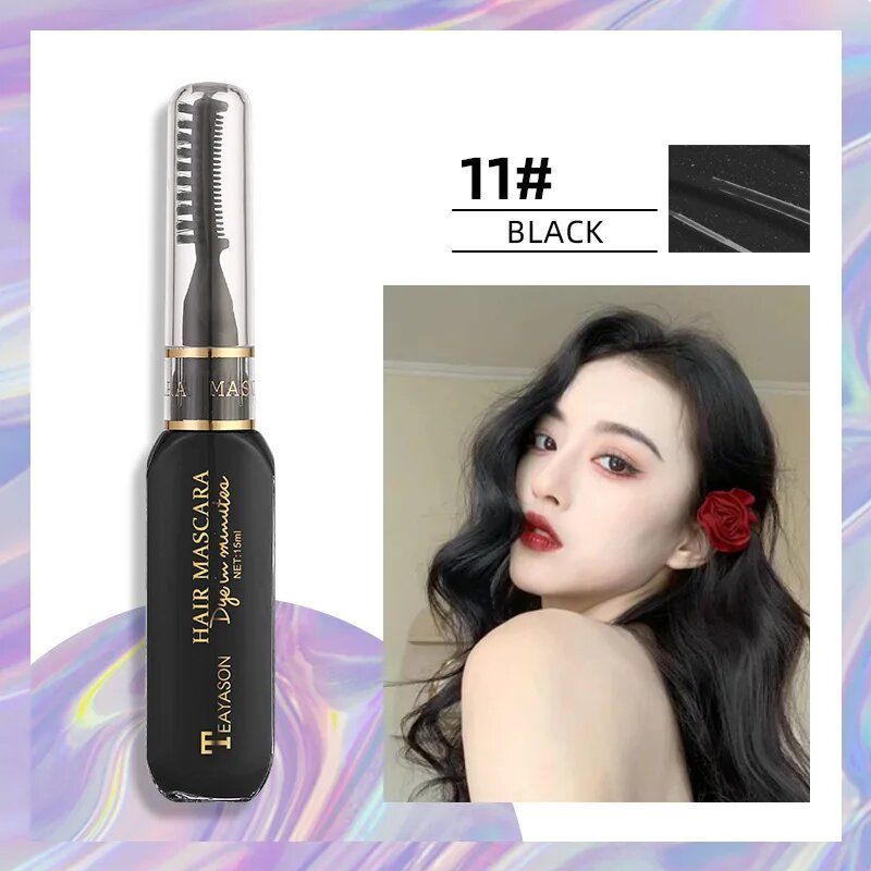 Disposable Hair Color Dye Temporary Washable Hair Coloring Cream for DIY Hairstyles Dual Purpose
