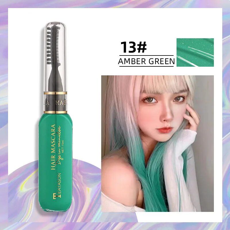 Disposable Hair Color Dye Temporary Washable Hair Coloring Cream for DIY Hairstyles Dual Purpose