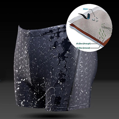 Sharkskin Game Racing Swimwear Mens Quick Drying Waterproof Briefs  Beach Swimming Trunks 2