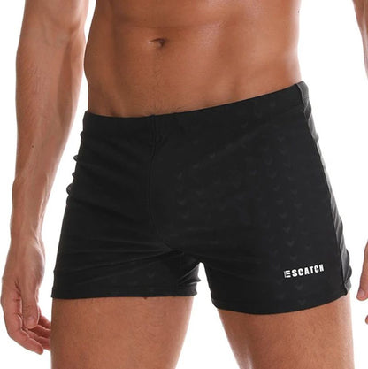 Mens Fashion Swim Trunks with Pad Summer Beach Surfing Swimwear Comfortable Boxer Shorts for Swimming
