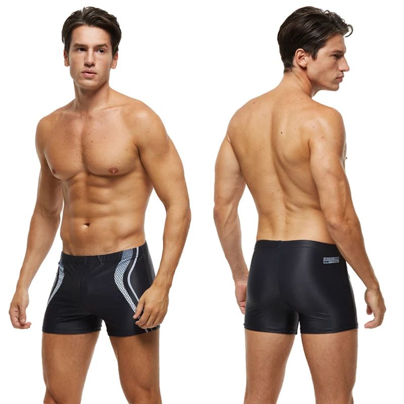 Mens Fashion Swim Trunks With Pad Summer Beach Surfing Swimwear Comfortable Boxer Shorts For Swimmi 4