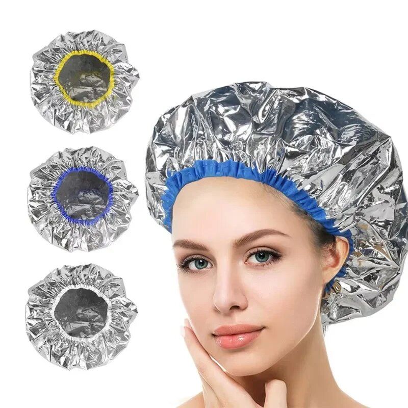 Portable Hair Salon SelfHeating Cap Tin Foil Steam Hair Mask for Deep Conditioning  Oil Baking Tr