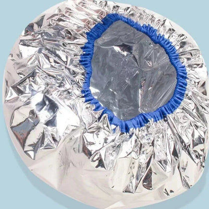 Portable Hair Salon SelfHeating Cap Tin Foil Steam Hair Mask for Deep Conditioning  Oil Baking Tr
