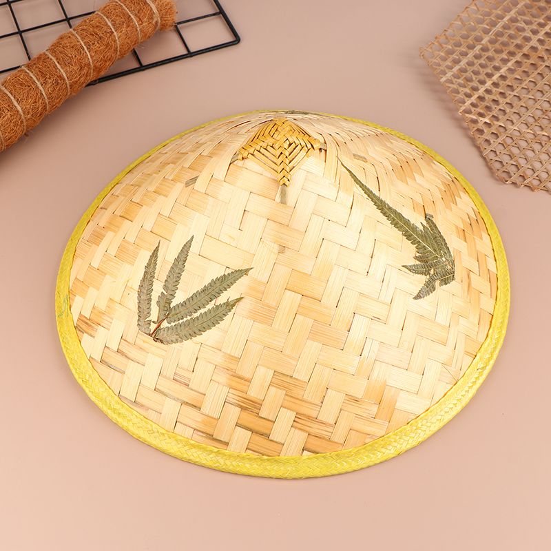 Handmade Straw Sunscreen Vintage Hat Fishing Sunshade  Beach Sun Hat for Women