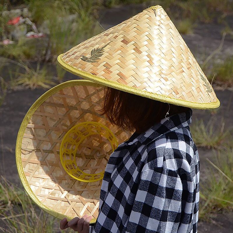 Handmade Straw Sunscreen Vintage Hat Fishing Sunshade  Beach Sun Hat for Women