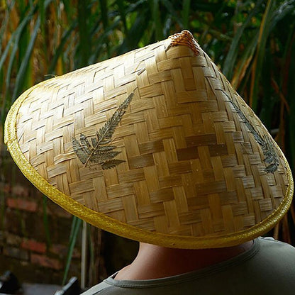 Handmade Straw Sunscreen Vintage Hat Fishing Sunshade  Beach Sun Hat for Women