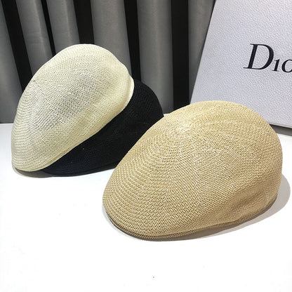 Summer Fashion Straw Hat For Men  Women UV Protection Beach Sun Hat Vintage Panama Seaside Visor 3