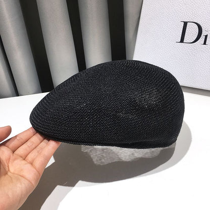 Summer Fashion Straw Hat For Men  Women UV Protection Beach Sun Hat Vintage Panama Seaside Visor 4