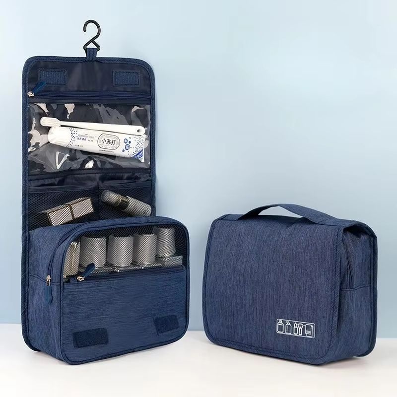 Waterproof Travel Toiletry Bag, Hanging Hook Design, Large Cosmetic Storage for Women & Men, Perfect for On the Go Use