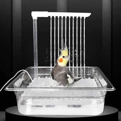 Automatic Parrot Bath Fountain Multipurpose Bird Bathing Tub Shower Box With Multiple Faucets For P 2