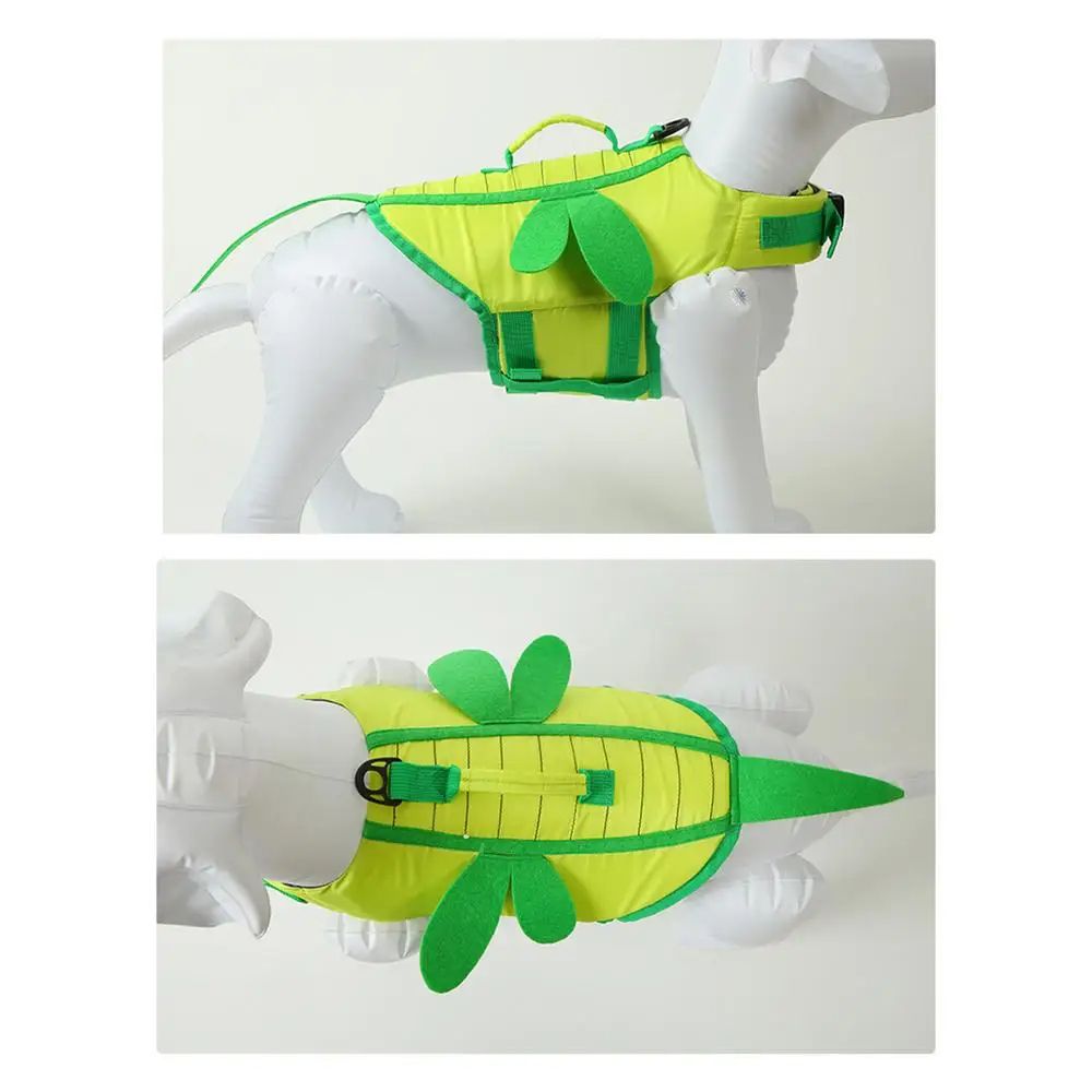 Adjustable Dog Life Vest With Handle Ripstop Waterproof Dog Swimsuit For Safe Boating  Swimming 13