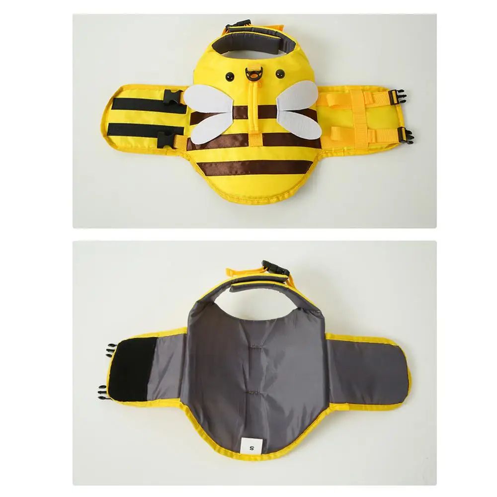 Adjustable Dog Life Vest With Handle Ripstop Waterproof Dog Swimsuit For Safe Boating  Swimming 8
