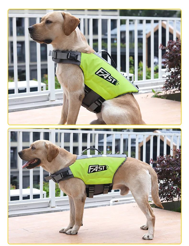 Adjustable Pet Swimming Life Jacket Super Buoyancy Reflective Dog Safety Vest For Water Adventures 1