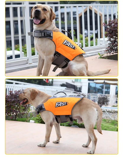 Adjustable Pet Swimming Life Jacket Super Buoyancy Reflective Dog Safety Vest For Water Adventures 2