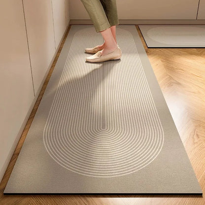 Super AntiSlip Diatomite Mud Floor Mat Japanese Style Soft  Easy Handle Kitchen Carpet