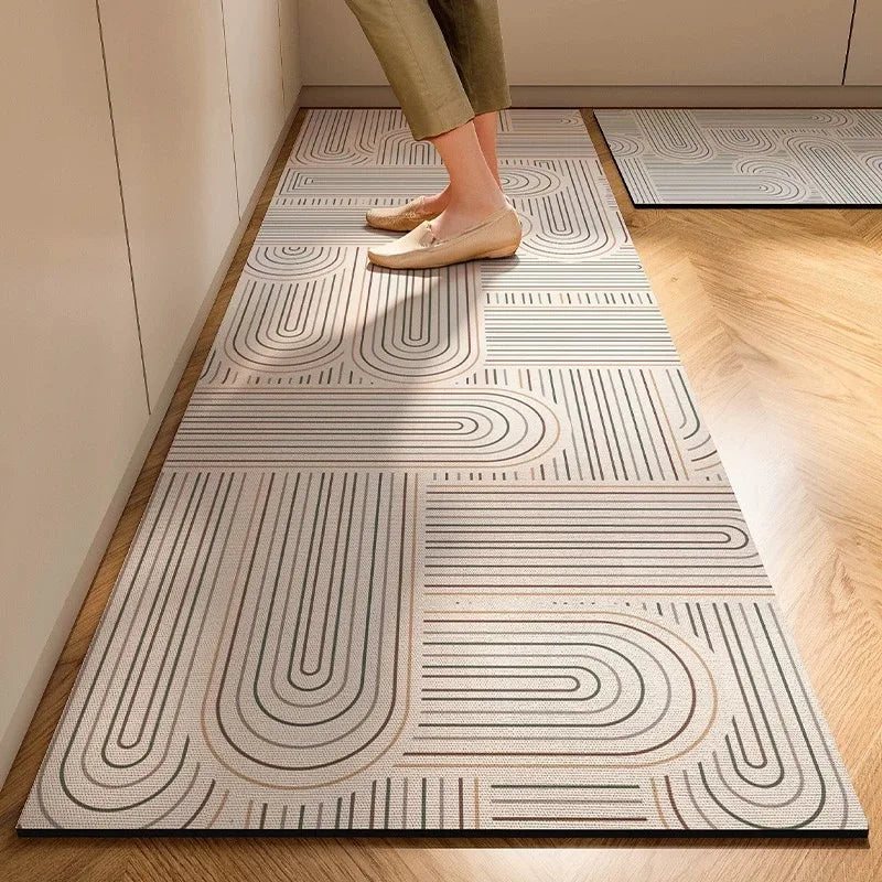 Super AntiSlip Diatomite Mud Floor Mat Japanese Style Soft  Easy Handle Kitchen Carpet