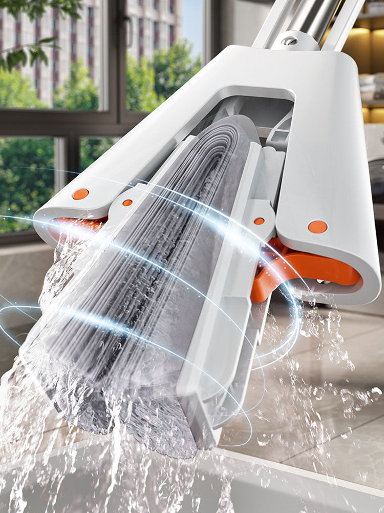 Squeeze SelfDraining Rubber Cotton Mop For Wood Floors  Tiles HeavyDuty Household Cleaning Tool For