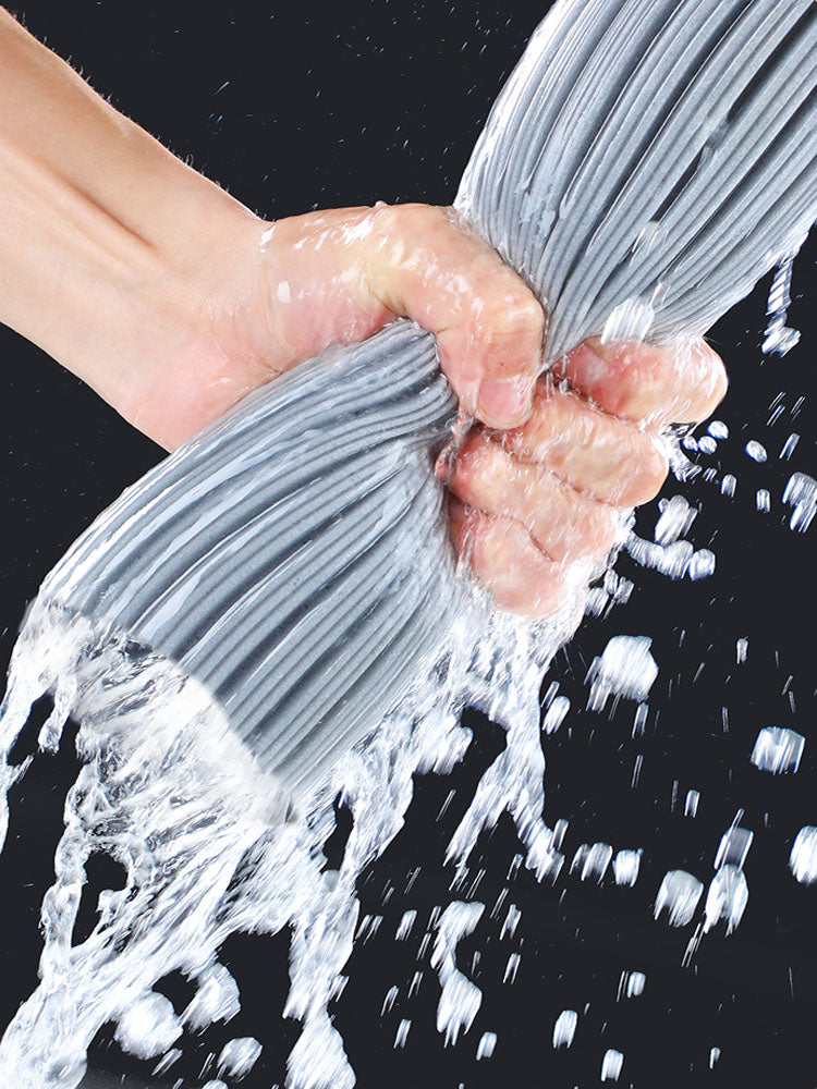 Squeeze SelfDraining Rubber Cotton Mop For Wood Floors  Tiles HeavyDuty Household Cleaning Tool For