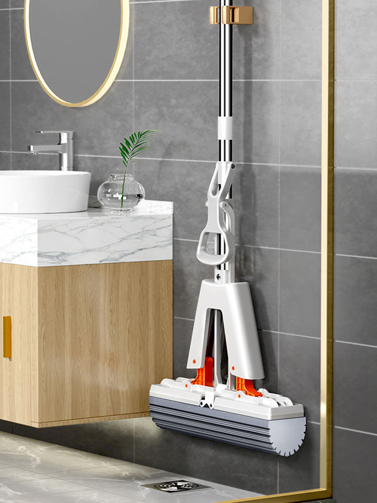 Squeeze SelfDraining Rubber Cotton Mop For Wood Floors  Tiles HeavyDuty Household Cleaning Tool For