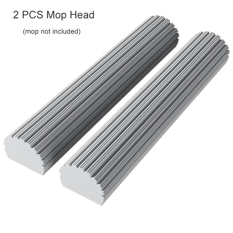 Squeeze Self-Draining Rubber Cotton Mop for Wood Floors & Tiles, Heavy-Duty Household Cleaning Tool for Walls, Ceilings
