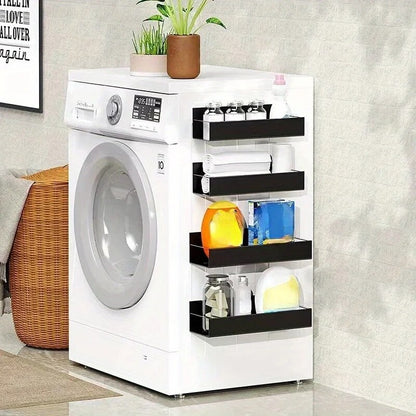Magnetic Storage Shelf for Kitchen & Refrigerator – Multifunctional Side Hanging Storage Rack for Household Use