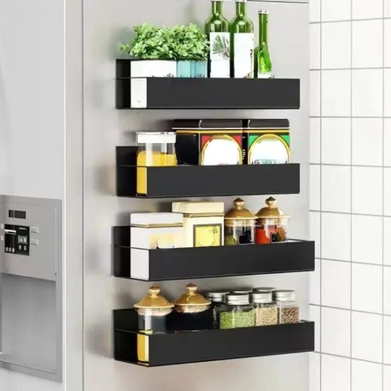 Magnetic Storage Shelf For Kitchen  Refrigerator  Multifunctional Side Hanging Storage Rack For Hou 1