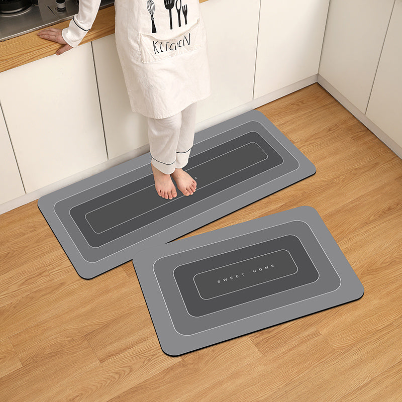 Waterproof Anti-Skid Kitchen Floor Mat, Durable Household Door Mat for High-Traffic Areas