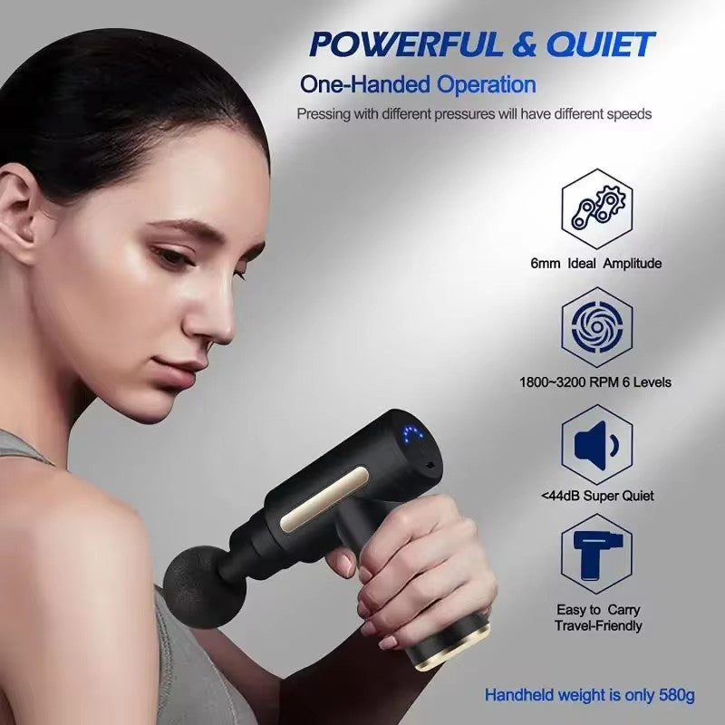 Professional Grade Fascia Gun Muscle Relaxation Massager HighSpeed Electric Vibration Massage Gun F 4