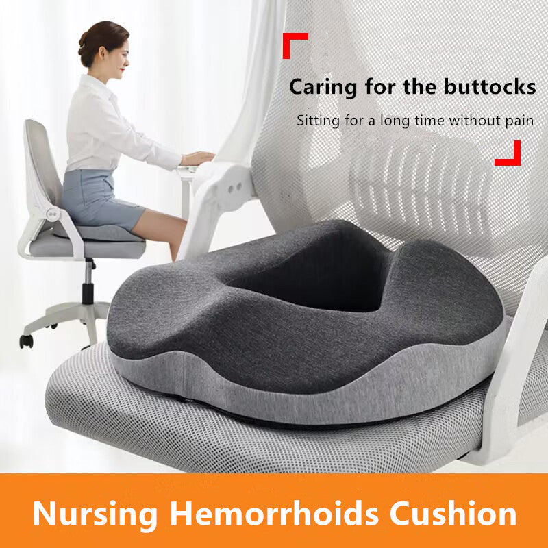Hemorrhoid Mat Health Care Seat Cushion Donut Shape Memory Foam for Pain Relief Sciatica Tailbone