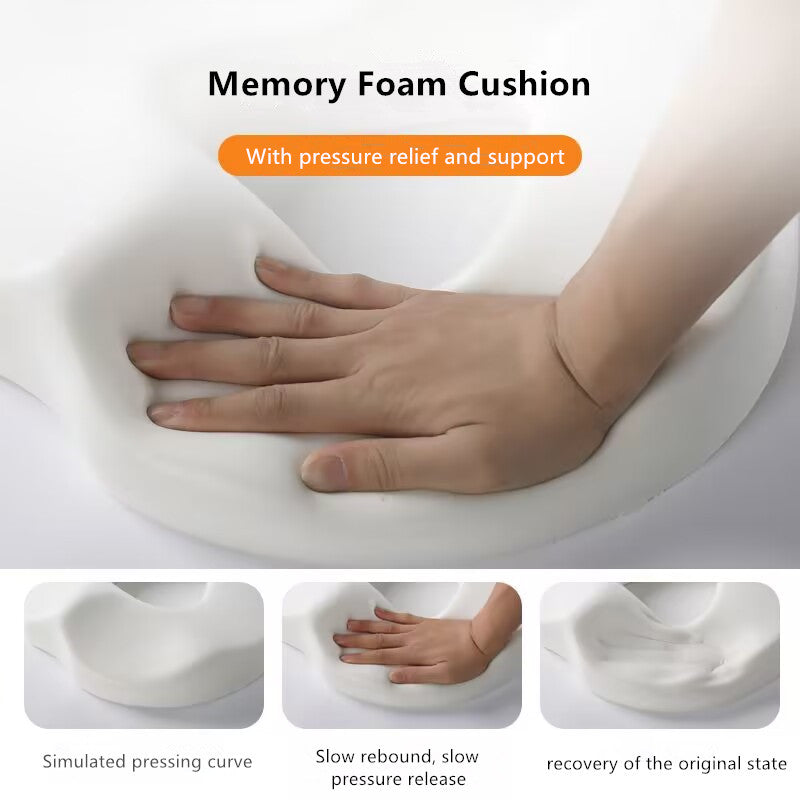 Hemorrhoid Mat Health Care Seat Cushion Donut Shape Memory Foam for Pain Relief Sciatica Tailbone