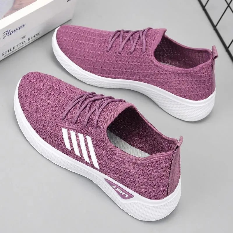 Lightweight Walking Shoes with Soft Elastic Outsole for Students & Casual Wear