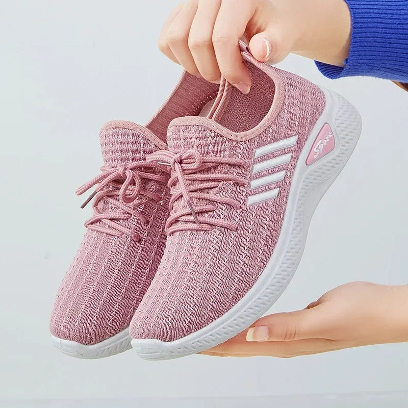 Lightweight Walking Shoes with Soft Elastic Outsole for Students & Casual Wear
