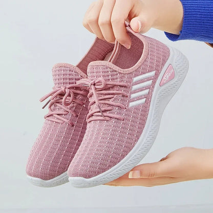 Lightweight Walking Shoes with Soft Elastic Outsole for Students & Casual Wear