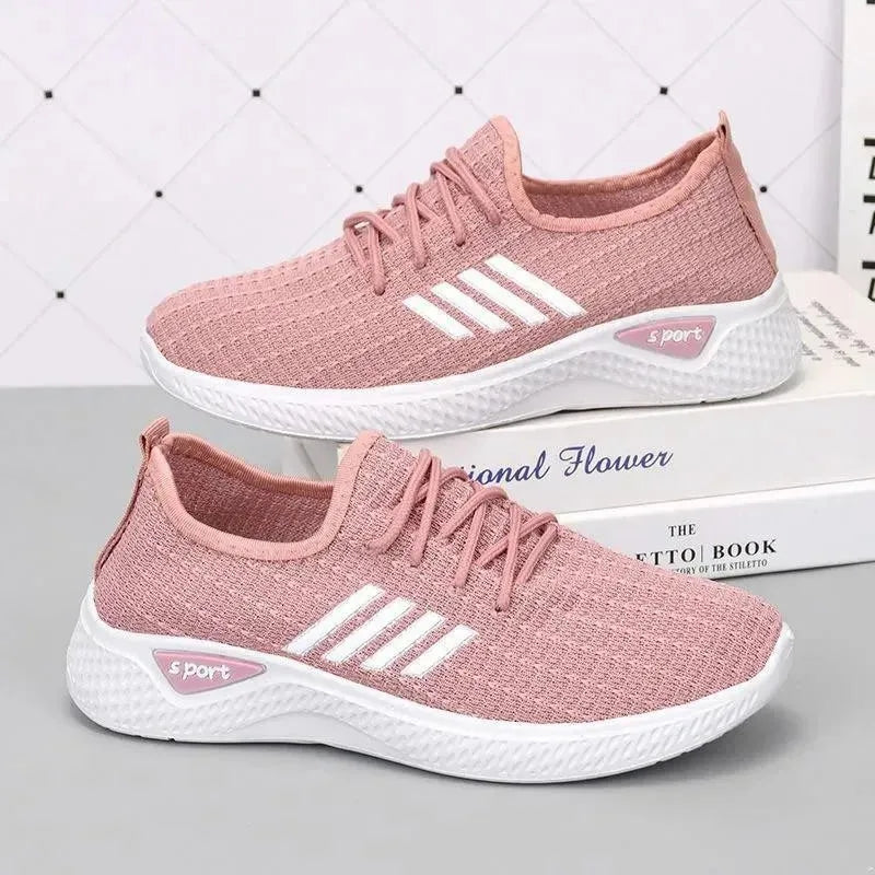 Lightweight Walking Shoes with Soft Elastic Outsole for Students & Casual Wear