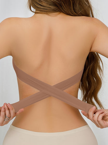 Seamless Crisscross Strapless Bra 4
